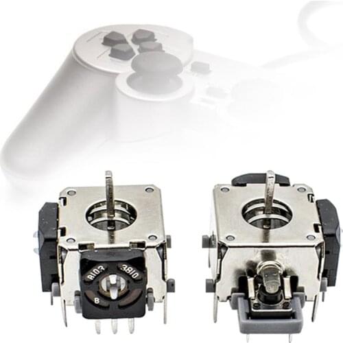 3 Pins Sensor Module Potentiometer 2Pcs For PS3 Controller Gamepad 3D Analog Joystick Thumbstick replacement repair parts