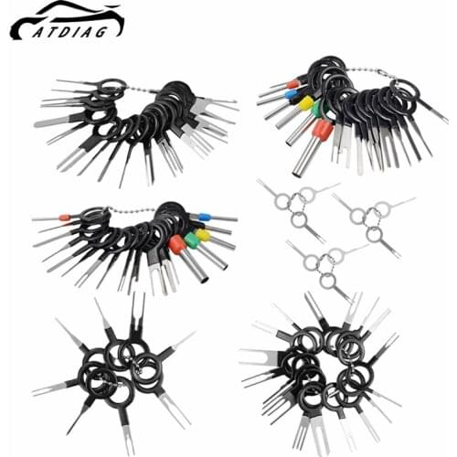 38/59/76pcs Remove Tool Auto Car Plug Circuit Board Wire Harness Terminal Removal Tool Pick Connector Crimp Pin Back Needle