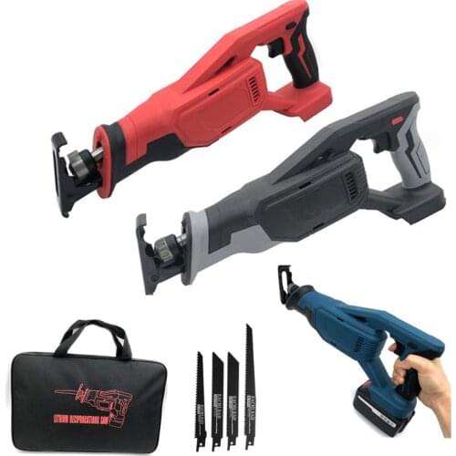 18V Rechargeable Electric Saw Machine Lithium Battery Saber Saw Reciprocating Saw Portable Logging Saw For Makita Battery