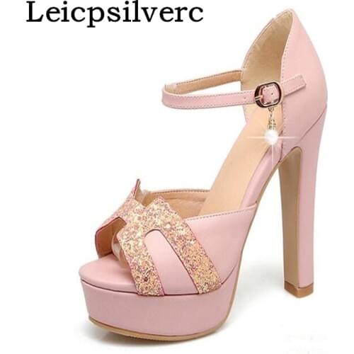 Summer new elegant Sexy High Heel Toe high heel fish mouth women sandals