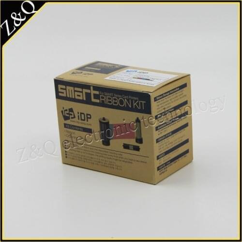 Two IDP Smart YMCKO Ribbon 650634 SIADC-P-YMCKO and 300pcs blank PVC card
