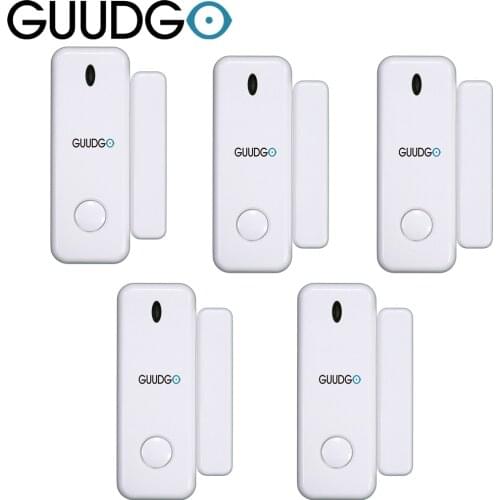 GUUDGO Wireless Door Window Sensor Detector 433MHz Open/Closed Smart Mini Door Sensor for Smart Home Security Alarm System