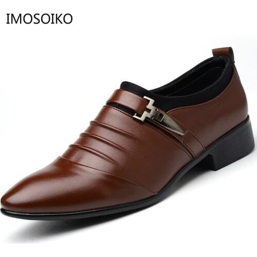 Italian Fashion Elegant Oxford For Mens Shoes Large Sizes Formal Leather Dress Loafers Slip On Masculino