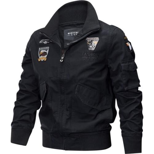 Spring Military Jacket Men Winter Cotton Jacket Army Pilot Jackets Air Force Cargo Coat Military Flight Outwear Autumn Slim type