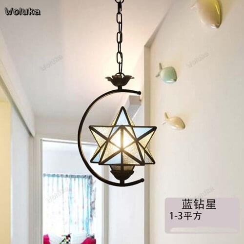 Chandelier Star Moon Entrance Hallway Aisle Light Restaurant Bar Balcony Bedroom Childrens Room Light CD50 W07