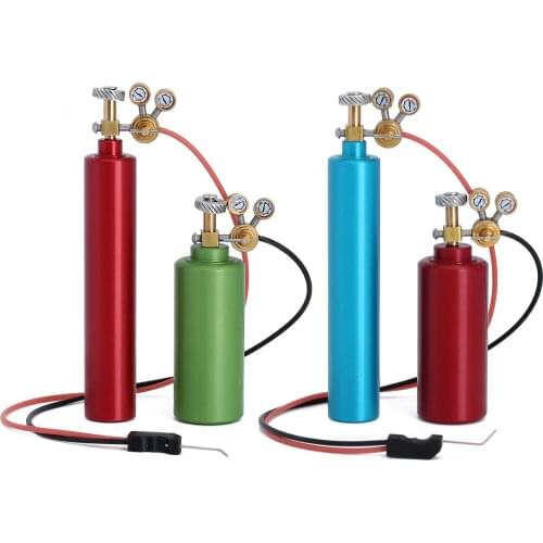 Metal Mini Oxygen & Acetylene Tank Welding Torch Accessory for 1/10 RC Crawler Car Axial SCX10 90046 Traxxas TRX-4 TRX-6