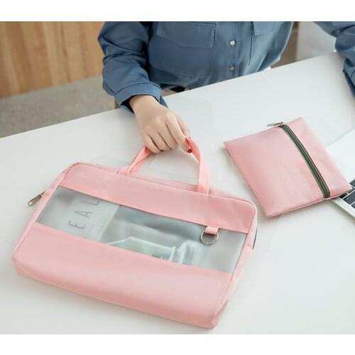 Multifunctional Briefcases Waterproof A4 Document Laptop Organize Bag Travel File Power Bank Phone Storage Handbag Accessories