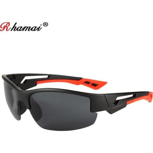 RHAMAI 2019 Fashion Men Sport Sunglasses Outdoor Driving Sports Sunglasses Fishing Eyewear Outdoor Cool Goggles