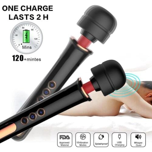 Powerful Sex Toys For A Couple Huge AV Magic Wand Vibrator Body Massage Clitoral Stimulator Masturbator Goods For Adults