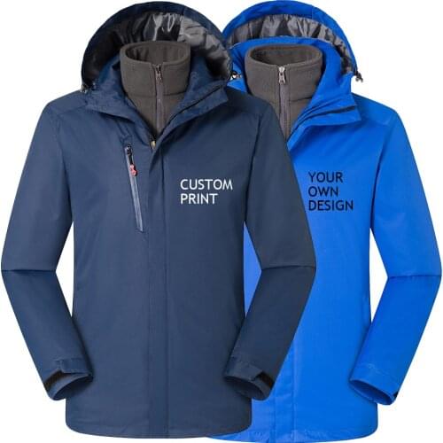 Custom Print Men Outdoor Wear Waterproof Jacket Sprot Warm Brand Coat High Quality Hiking Camping Trekking Skiing Male Jackets