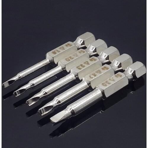 New 5Pcs Set Triple-cornered Screwdriver Bits S2 Steel 1/4 inch Hex Shank 50mm Long Screwdrier Set DIY Hand Tools