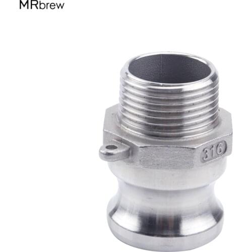 Stainless Steel 316 Camlock F-Type 3/4" thread Wrench type fast joint,Hydraulic Quick Coupling