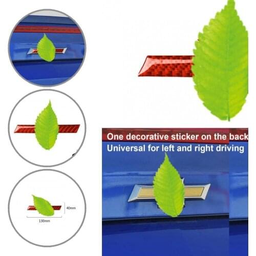 Strong Sticky Decorative Red Rear Trunk Logo Panel Trim Sticker for Chevrolet Camaro 2017-2019