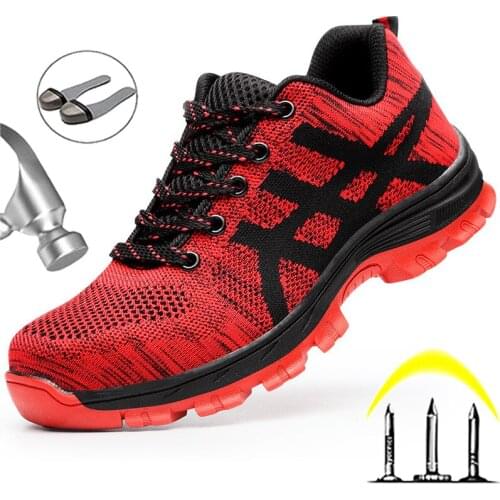Construction Work Boots Steel Toe Shoes Safety Indestructible Work Sneakers Men Anti-smash Anti-puncture Industrial Shoes 49 50