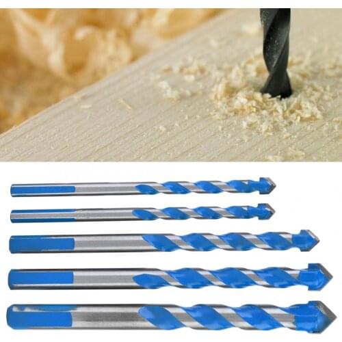 Wood Cutter Triangle Tile Drill Bit Ceramic Concrete Drilling Power Tool Accessories Drill Bit Adapter Set