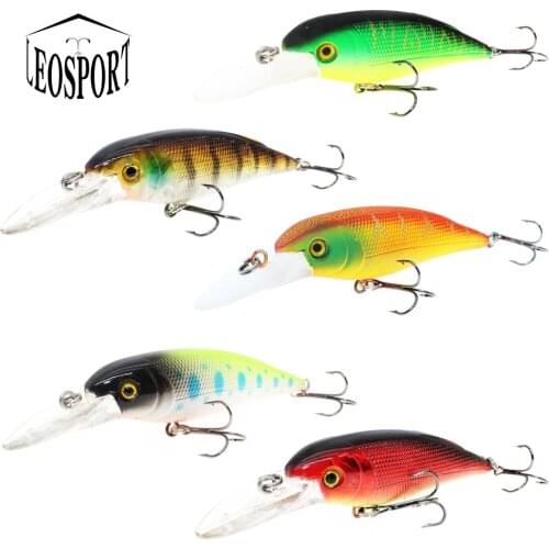 New Arrival 1pcs Fishing Lures 6 Colors Available mini Bait 4cm/3.2g High Quality Crankbait Wobblers Fishing Tackle 6# Hooks