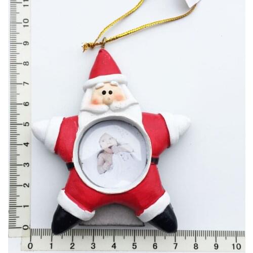 Santa Claus)Creative Crafts Ornaments Magnetism Resin Material Suitable For 1 Inches(2.5cm×3.5cm) Photo Frame/Fridge Magnet