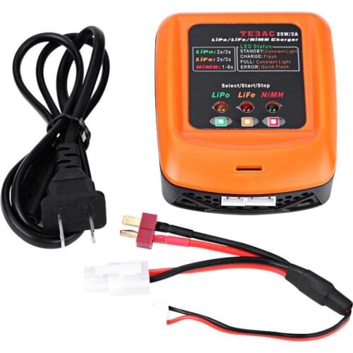 RC 25W 3A Balanced Charger for 2S / 3S LiPo LiFe 1-8S NiMh Battery Remote Controller Accessory