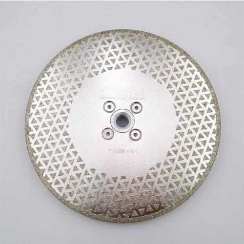 SHDIATOOL 1pc Electroplated diamond cutting & grinding disc granite marble Both side coated diamond blade