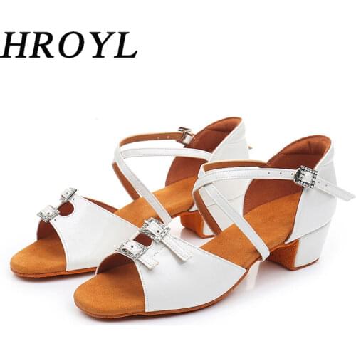 Hipposeus Girls Dance-Shoes Ballroom Latin Dance Shoes Soft Women Ladies Girls Tango Jazz Dance Shoes Salsa Sandal Dropshipping