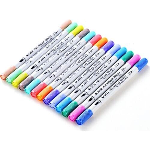 Water Soluble Marker Pen 80 Colors Double Head Watercolor Marker Collection Drawing Design Multi-functional For Coloring Books