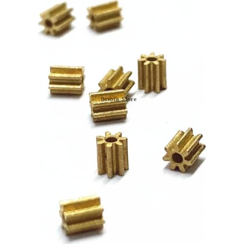 0.3M 7T Metal Copper Gear DIY V911 Mainshaft Gear Parts-0.98mm-(1.05MM)