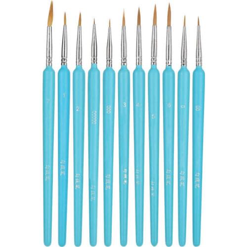 11Pcs Painting Tools Watercolor Hook Line Pen Pointed Brush Pen Set for Students Art Lovers