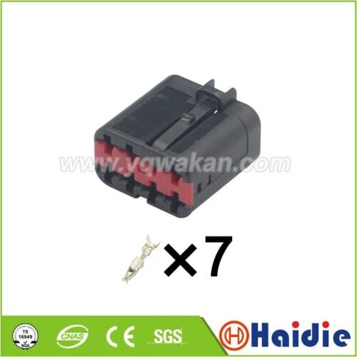2sets 7pin Auto plastic housing plug wiring electric cable female connector