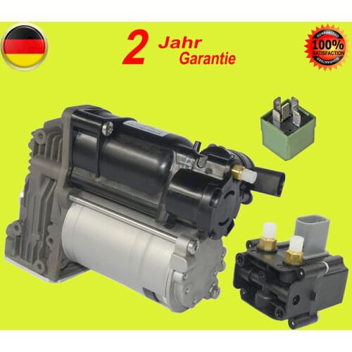 AP03 New 37206792855 37106793778 For BMW 5 Series E61 Air Suspension Pump Compressor +Valve+Relay