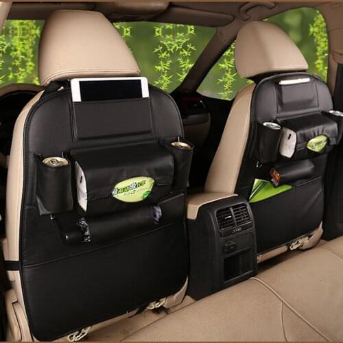 BOOMBLOCK Car rear seat leather hanging storage bag For BMW e90 e60 e39 e46 f10 F30 VW Golf 7 Passat b6 Peugeot 206 Audi a3 a4