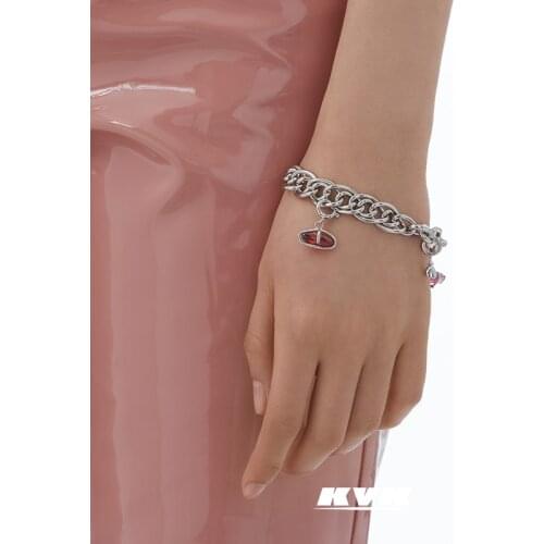 KVK fashion brand bracelet is light, luxurious, niche, exquisite peach blossom elements, and can be recombined with jewelry