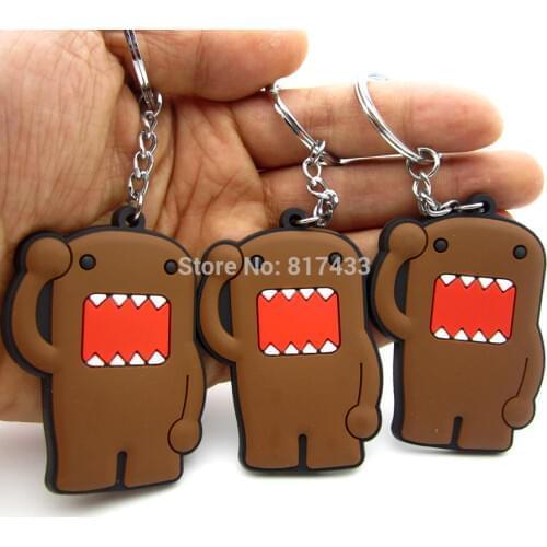 1pcs racing jdm rally pig domo kun keychain wakaba shocker hand keychain keyring