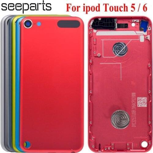 4.0" For Ipod Touch 6 Housing Back Battery Cover Case Touch5 Door Rear Panel Replacement For ipod Touch 5 Case Housing