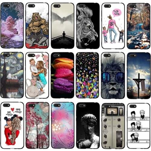 For Huawei Y5 Y5 Prime 2018 Honor 7A 5.45 inch 7S Play 7 Case Cover Soft TPU Silicone Trees Shell For Honor 7A 7S Play 7 Coque