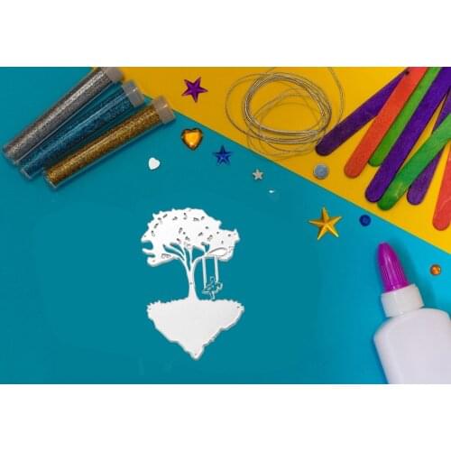 Girl Swinging On A Tree Cutting Dies Stencil Scrapbooking DIY Album Stamp Paper Card Making Decoration Crafts