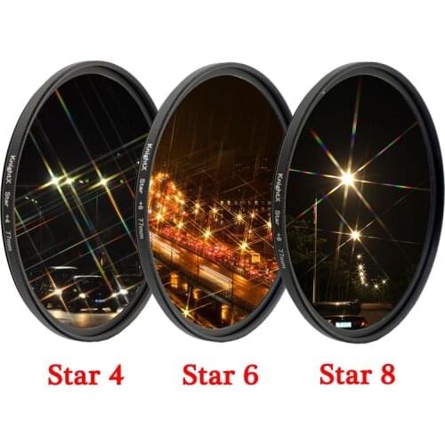 KnightX Star Line 52MM 55MM 58MM 67MM 77MM Camera Lens Filter For canon eos sony nikon d3300 400d 18-135 d5100 photo photography