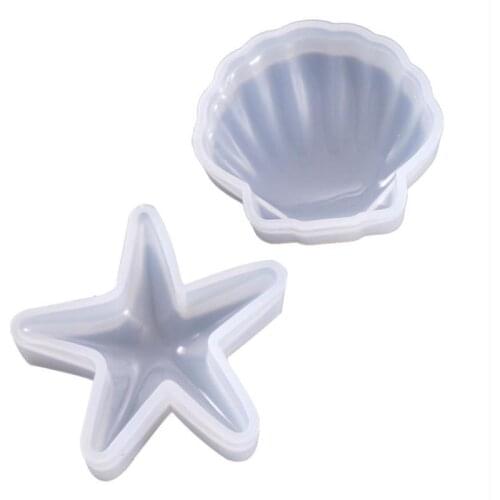 QIAOQIAO DIY 1PC Shell Star Shape Silicone Cake Mold DIY Chocolate Baking Utensil Cake Decoration Plaster Mold