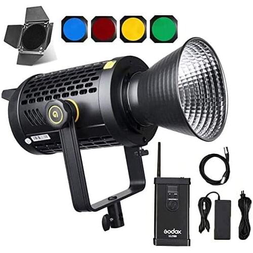 Godox UL150, 150W 5600K Daylight Balanced Silent Led Video Light, 58000LUX1M, CRI96 TLCI97, 6 Groups 16 Channels, Remote Control