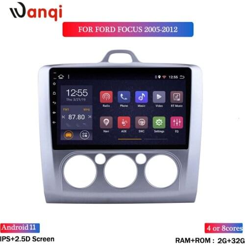 Hot Sale 9 Inch 2+32G Android 8.1 Car Dvd Gps Player For Ford Focus 2005-2012 built-in Radio Video Navigation Bt Wifi