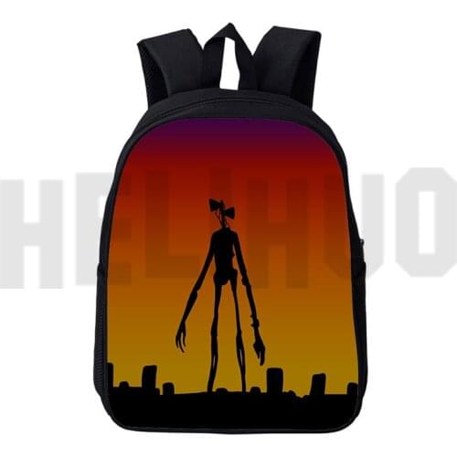 Hot Canvas Game Siren Head Backpack Men Softback Anime 12/16 Inch Mochila Children 3D Rucksack Women Schoolbags for Teenager