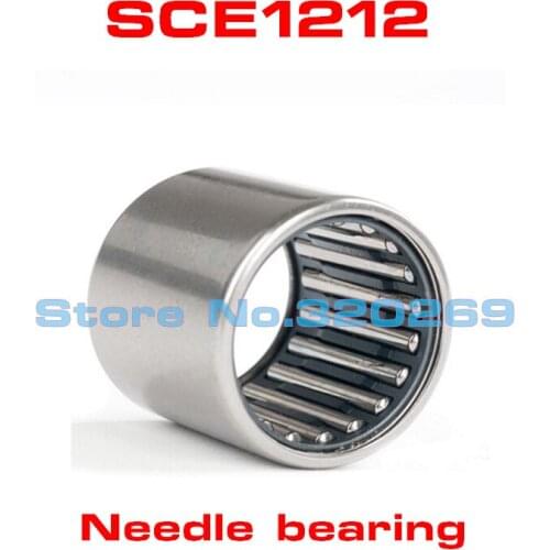 2pcs SCE1212 / BA1212 Inch Shaft Size Drawn Cup Needle Roller Bearing 19.05*25.4*19.05Mm