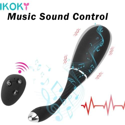 IKOKY Voice Wireless Remote Control Electric Shock Vibrator Panties Vibrating Egg Vagina Vibrator Sex Toys for Women