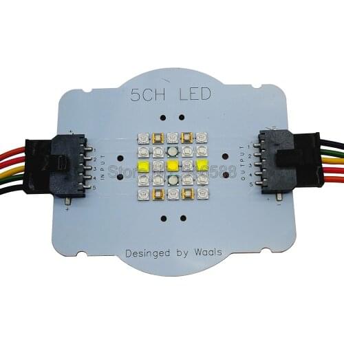 Customized 5 Channel 25Leds Aquarium LED Emitter Lamp Light Beads DIY XPE2 XP-E XTE Semileds UV Sea Fish Coral Grow LED Lighting