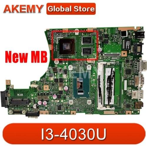 Akemy X455LD MAIN_BD._2G/I3-4030U (V1G) MainBoard For ASUS X455LD X455LF X455LJ X455LB Laptop Motherboard 90NB06C0-R00120