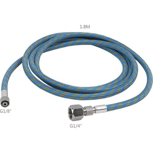 1/4" - 1/8" Fitting Ends AIRBRUSH HOSE Coupling Accessory For Air Brush Makeup Tattoo Art length 6inch