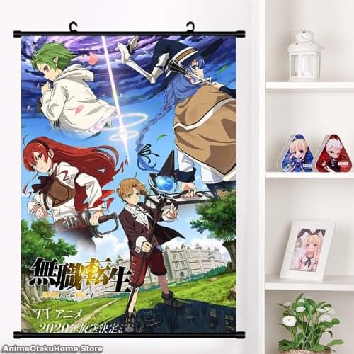 NEW Anime Sylphiette Greyrat Mushoku Tensei: Isekai Ittara Honki Dasu Wall Scroll Mural Poster Wall Hang Poster Home Decor Art