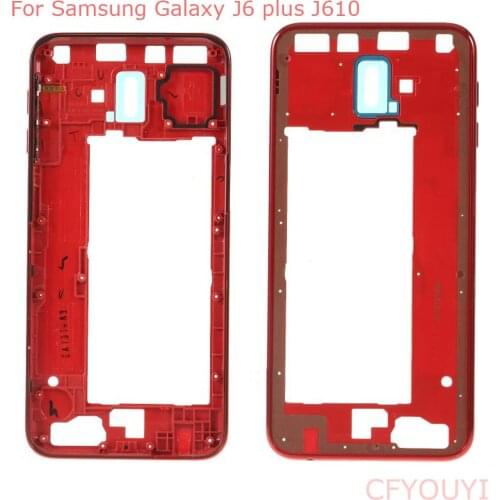 OEM Middle Plate Frame For Samsung Galaxy J6 plus J610 -Dark Blue/Baby Blue/Red