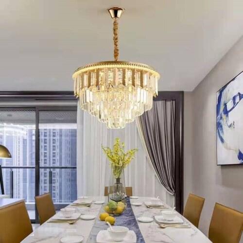 Pendant Lamp European Style Crystal Chandelier Modern Crystal Pendant Light Bedroom Light Dining Room Living Room Restaurant