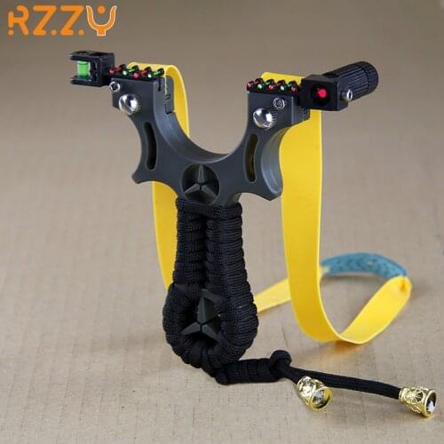 Resin Infrared Laser Sight Hunting Slingshot Professional High Precision Flat Leather Fast Compression Catapult Outdoorequipment
