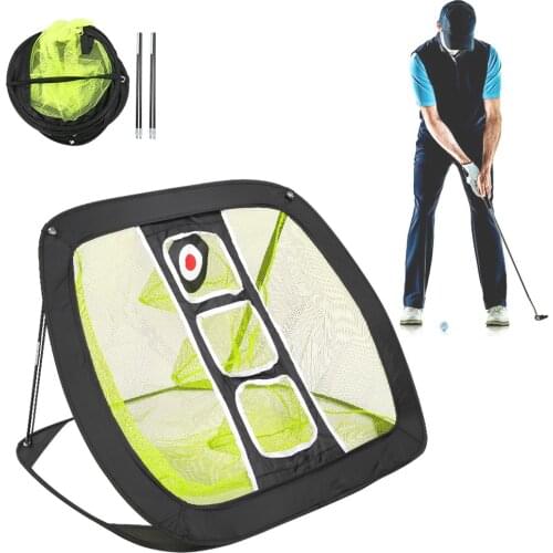 Professional Nylon Golf Practice Net Golf Indoor Outdoor Chipping Pitching Cages Portable Golf Practice Training Aids Mats
